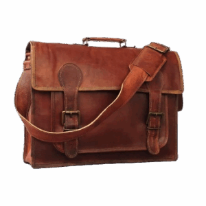 Classic Leather Messenger Bag